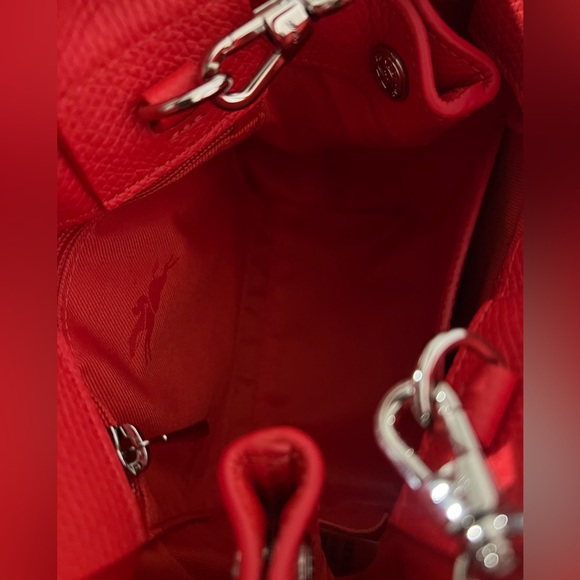 Brand new! $690 Longchamp Le Roseau XS red leather bag - Picture 7 of 12